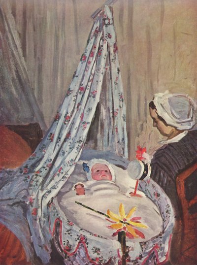 Jean Monet in His Cradle by Claude Monet